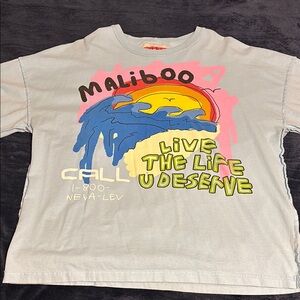 Kids Graphic Tee - Light Blue